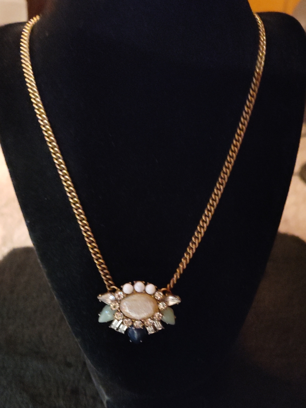 Chloe &Isabel Gold-Tone Pendant Necklace with Multi-Stone Accent